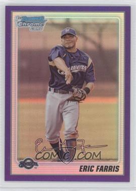 2010 Bowman Chrome - Prospects - Purple Refractor #BCP79 - Eric Farris /999