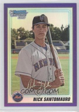 2010 Bowman Chrome - Prospects - Purple Refractor #BCP9 - Nick Santomauro /999