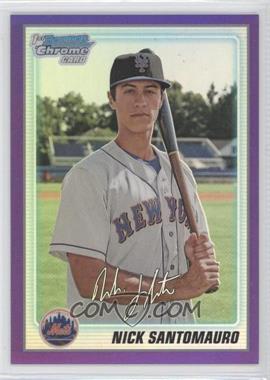 2010 Bowman Chrome - Prospects - Purple Refractor #BCP9 - Nick Santomauro /999