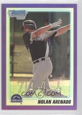 2010 Bowman Chrome - Prospects - Purple Refractor #BCP91 - Nolan Arenado /999