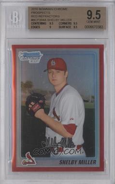 2010 Bowman Chrome - Prospects - Red Refractor #BCP204 - Shelby Miller /5 [BGS 9.5 GEM MINT]