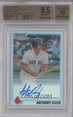 2010 Bowman Chrome - Prospects - Refractor Autographs #BCP101 - Anthony Rizzo /500 [BGS 9.5 GEM MINT]