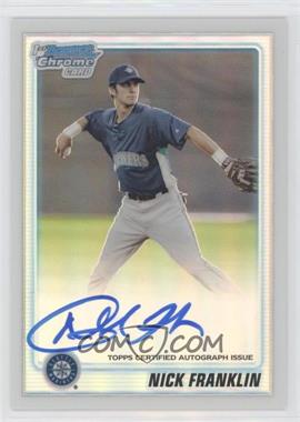 2010 Bowman Chrome - Prospects - Refractor Autographs #BCP103 - Nick Franklin /500