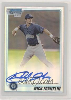 2010 Bowman Chrome - Prospects - Refractor Autographs #BCP103 - Nick Franklin /500 [EX to NM]