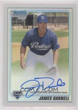 2010 Bowman Chrome - Prospects - Refractor Autographs #BCP115 - James Darnell /500