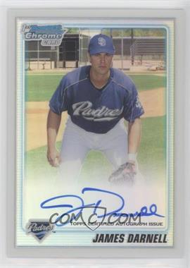 2010 Bowman Chrome - Prospects - Refractor Autographs #BCP115 - James Darnell /500