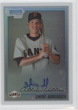 2010 Bowman Chrome - Prospects - Refractor Autographs #BCP201 - Ehire Adrianza /500