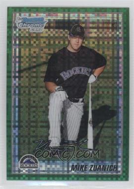 2010 Bowman Chrome - Prospects - Retail Green X-Fractor #BCP136 - Mike Zuanich