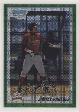 2010 Bowman Chrome - Prospects - Retail Green X-Fractor #BCP138 - Jimmy Paredes
