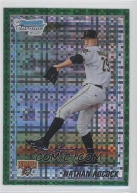 2010 Bowman Chrome - Prospects - Retail Green X-Fractor #BCP178 - Nathan Adcock