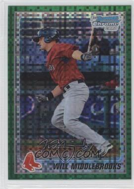 2010 Bowman Chrome - Prospects - Retail Green X-Fractor #BCP179 - Will Middlebrooks
