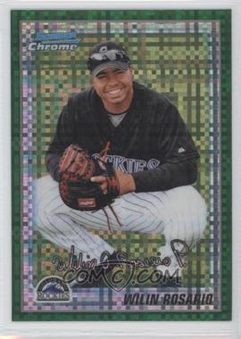 2010 Bowman Chrome - Prospects - Retail Green X-Fractor #BCP192 - Wilin Rosario