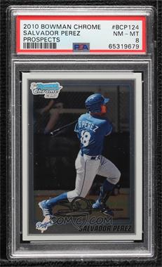 2010 Bowman Chrome - Prospects #BCP124 - Salvador Perez (Dodgers Logo on Front) [PSA 8 NM‑MT]