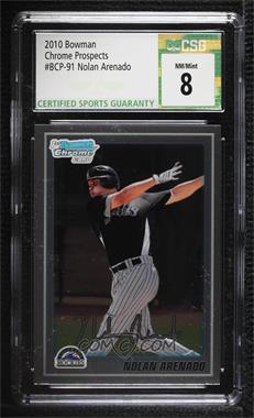 2010 Bowman Chrome - Prospects #BCP91 - Nolan Arenado [CSG 8 NM/Mint]