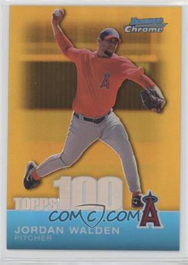 2010 Bowman Chrome - Topps 100 Prospects - Gold Refractor #TPC100 - Jordan Walden /50