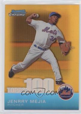 2010 Bowman Chrome - Topps 100 Prospects - Gold Refractor #TPC46 - Jenrry Mejia /50