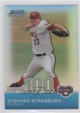 2010 Bowman Chrome - Topps 100 Prospects - Refractor #TPC1 - Stephen Strasburg /499