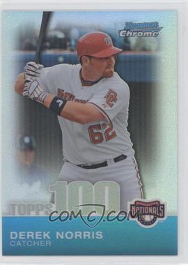 2010 Bowman Chrome - Topps 100 Prospects - Refractor #TPC35 - Derek Norris /499