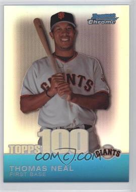 2010 Bowman Chrome - Topps 100 Prospects - Refractor #TPC37 - Thomas Neal /499