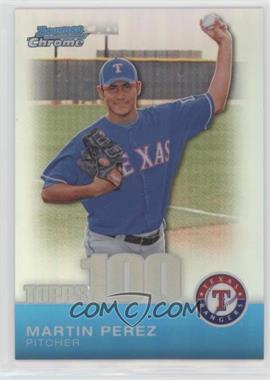 2010 Bowman Chrome - Topps 100 Prospects - Refractor #TPC45 - Martin Perez /499