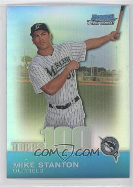 2010 Bowman Chrome - Topps 100 Prospects - Refractor #TPC5 - Giancarlo Stanton (Called Mike on Card) /499