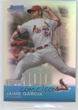 2010 Bowman Chrome - Topps 100 Prospects - Refractor #TPC53 - Jaime Garcia /499