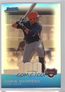 2010 Bowman Chrome - Topps 100 Prospects - Refractor #TPC73 - Chris Marrero /499