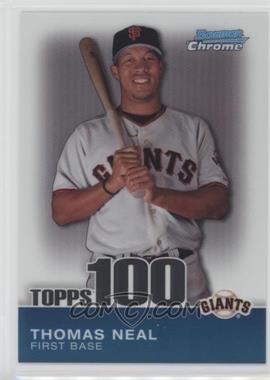 2010 Bowman Chrome - Topps 100 Prospects #TPC37 - Thomas Neal /999