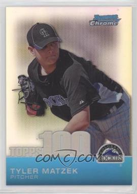 2010 Bowman Chrome - Topps 100 Prospects #TPC8 - Tyler Matzek /999