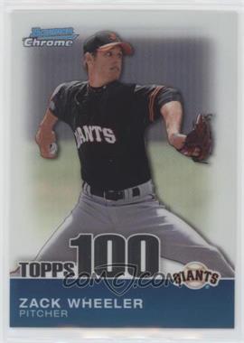 2010 Bowman Chrome - Topps 100 Prospects #TPC86 - Zack Wheeler /999