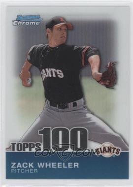 2010 Bowman Chrome - Topps 100 Prospects #TPC86 - Zack Wheeler /999