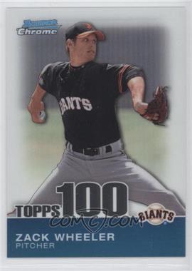 2010 Bowman Chrome - Topps 100 Prospects #TPC86 - Zack Wheeler /999