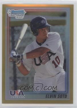 2010 Bowman Chrome - USA Stars - Gold Refractor #USA-16 - Elvin Soto /50