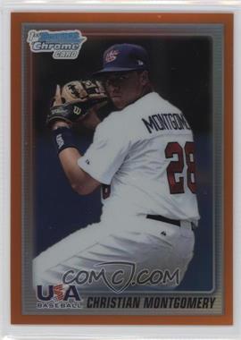 2010 Bowman Chrome - USA Stars - Orange Refractor #USA-11 - Christian Montgomery /25