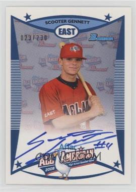 2010 Bowman Draft Picks & Prospects - Aflac All-American Autographs #AFLAC-SGE - Scooter Gennett /230