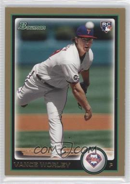 2010 Bowman Draft Picks & Prospects - [Base] - Gold #BDP28 - Vance Worley