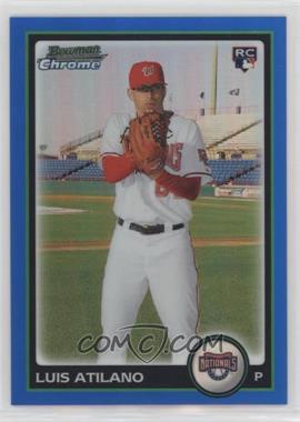 2010 Bowman Draft Picks & Prospects - Chrome - Blue Refractor #BDP44 - Luis Atilano /199