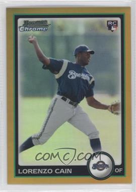 2010 Bowman Draft Picks & Prospects - Chrome - Gold Refractor #BDP56 - Lorenzo Cain /50