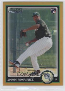 2010 Bowman Draft Picks & Prospects - Chrome - Gold Refractor #BDP57 - Jhan Marinez /50