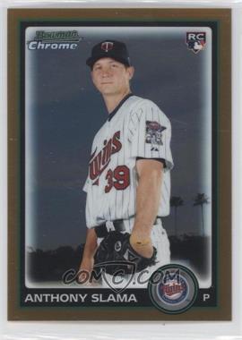 2010 Bowman Draft Picks & Prospects - Chrome - Gold Refractor #BDP62 - Anthony Slama /50