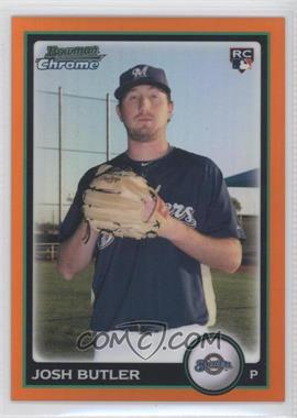 2010 Bowman Draft Picks & Prospects - Chrome - Orange Refractor #BDP110 - Josh Butler /25