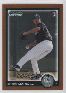 2010 Bowman Draft Picks & Prospects - Chrome - Orange Refractor #BDP57 - Jhan Marinez /25