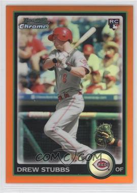 2010 Bowman Draft Picks & Prospects - Chrome - Orange Refractor #BDP59 - Drew Stubbs /25