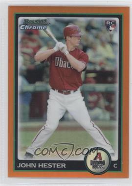 2010 Bowman Draft Picks & Prospects - Chrome - Orange Refractor #BDP81 - John Hester /25