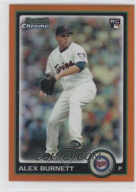 2010 Bowman Draft Picks & Prospects - Chrome - Orange Refractor #BDP92 - Alex Burnett /25