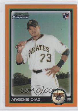 2010 Bowman Draft Picks & Prospects - Chrome - Orange Refractor #BDP99 - Argenis Diaz /25