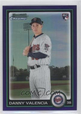 2010 Bowman Draft Picks & Prospects - Chrome - Purple Refractor #BDP38 - Danny Valencia