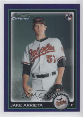 2010 Bowman Draft Picks & Prospects - Chrome - Purple Refractor #BDP41 - Jake Arrieta