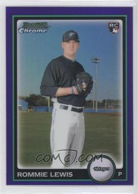 2010 Bowman Draft Picks & Prospects - Chrome - Purple Refractor #BDP86 - Rommie Lewis