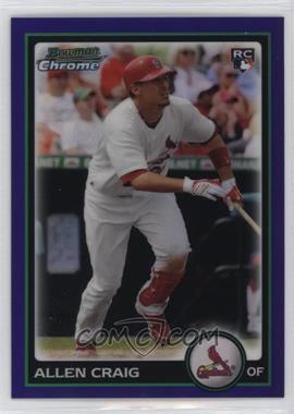 2010 Bowman Draft Picks & Prospects - Chrome - Purple Refractor #BDP93 - Allen Craig